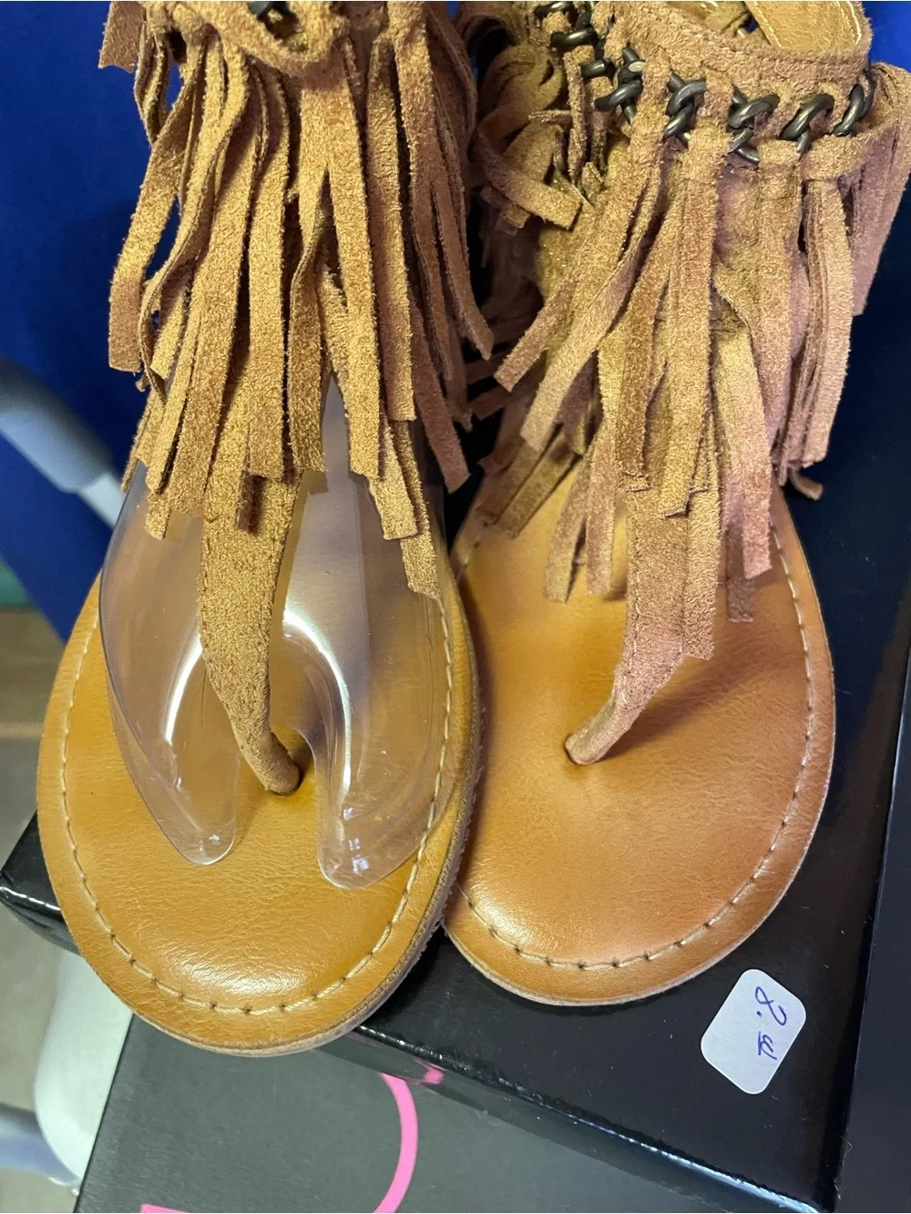 Not Rated 'Keep The Peace' Tan Fringe Women’s Sandals